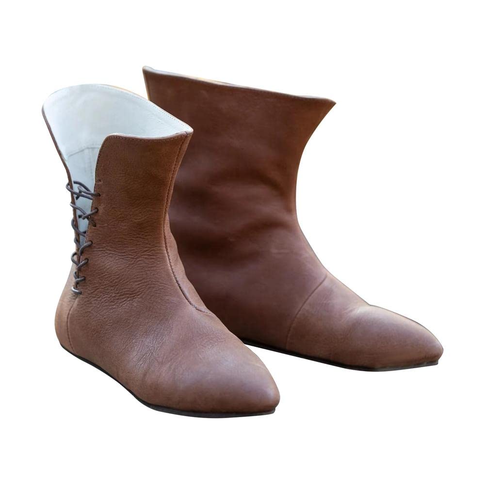 Wildking Faux Leather Lace-Up Medieval Gothic Boots