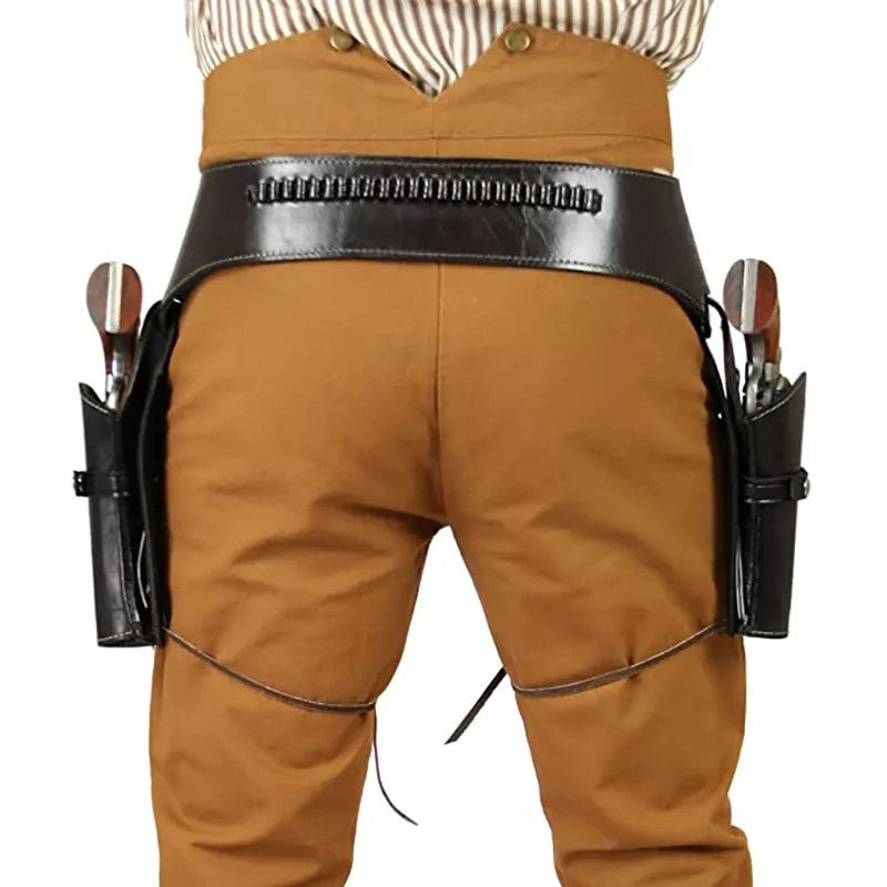 Wildking Medieval Renaissance Waist Belt Double Gun Holster