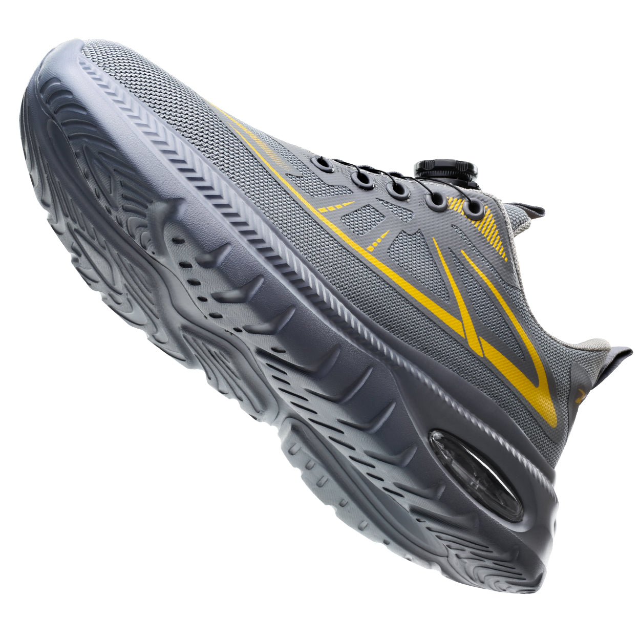 Wildking Men's Breathable Safety Shoes with Dial System – Slip-On Lightweight Work Shoes R054