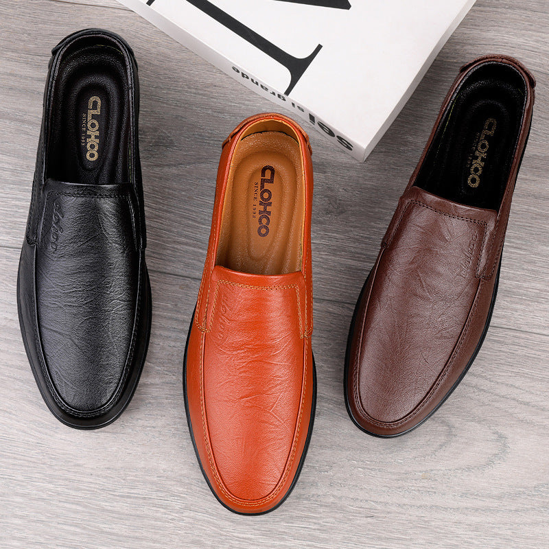 Wildking Men's Business Casual Leather Loafers 6.0