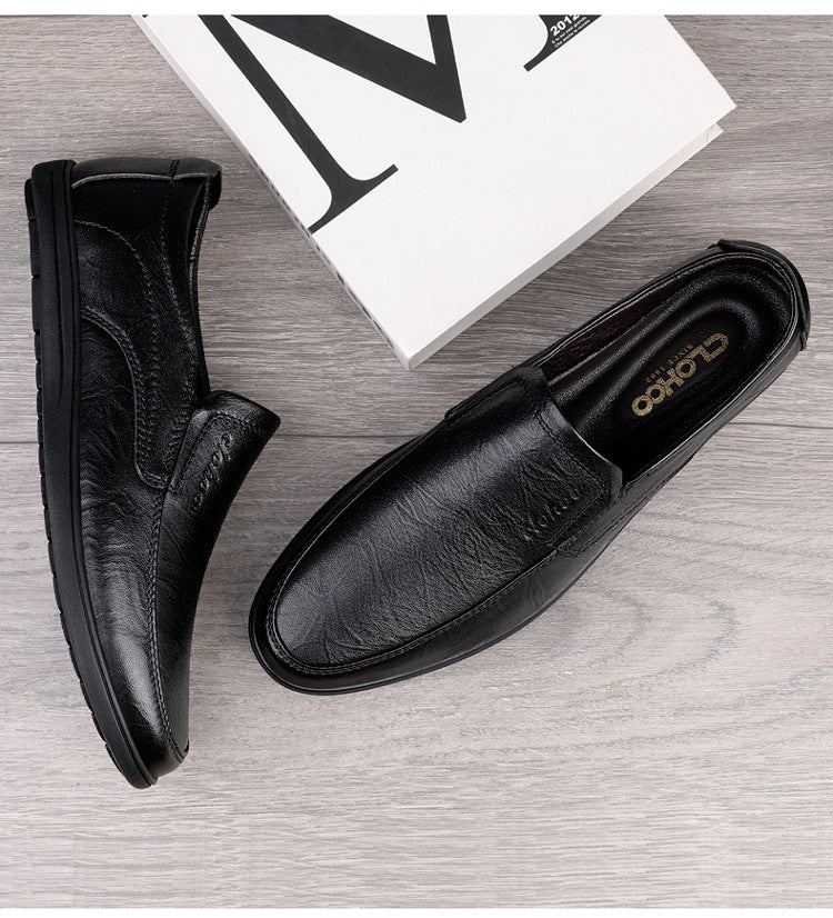 Wildking Men's Business Casual Leather Loafers 6.0