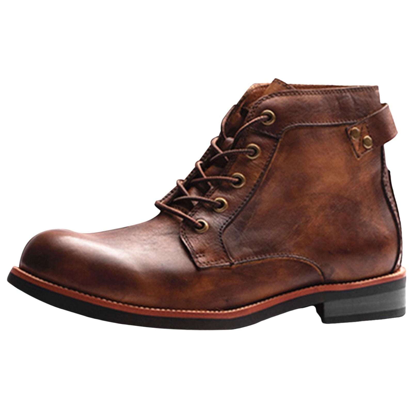 Wildking Men's Business Leather Formal Office Dress Shoes Western Cowboy Boots 6078