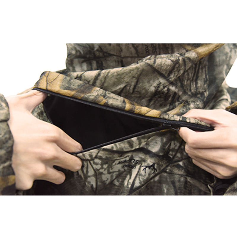 Wildking Men's Camo Adventure Camping Mesh Hooded Mosquito Repellent Suit