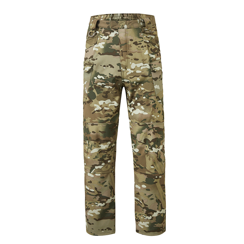 Wildking Men's Camouflage IX7 Four-Way Stretch Plus Fleece Ski Riding Pants B260-Camo