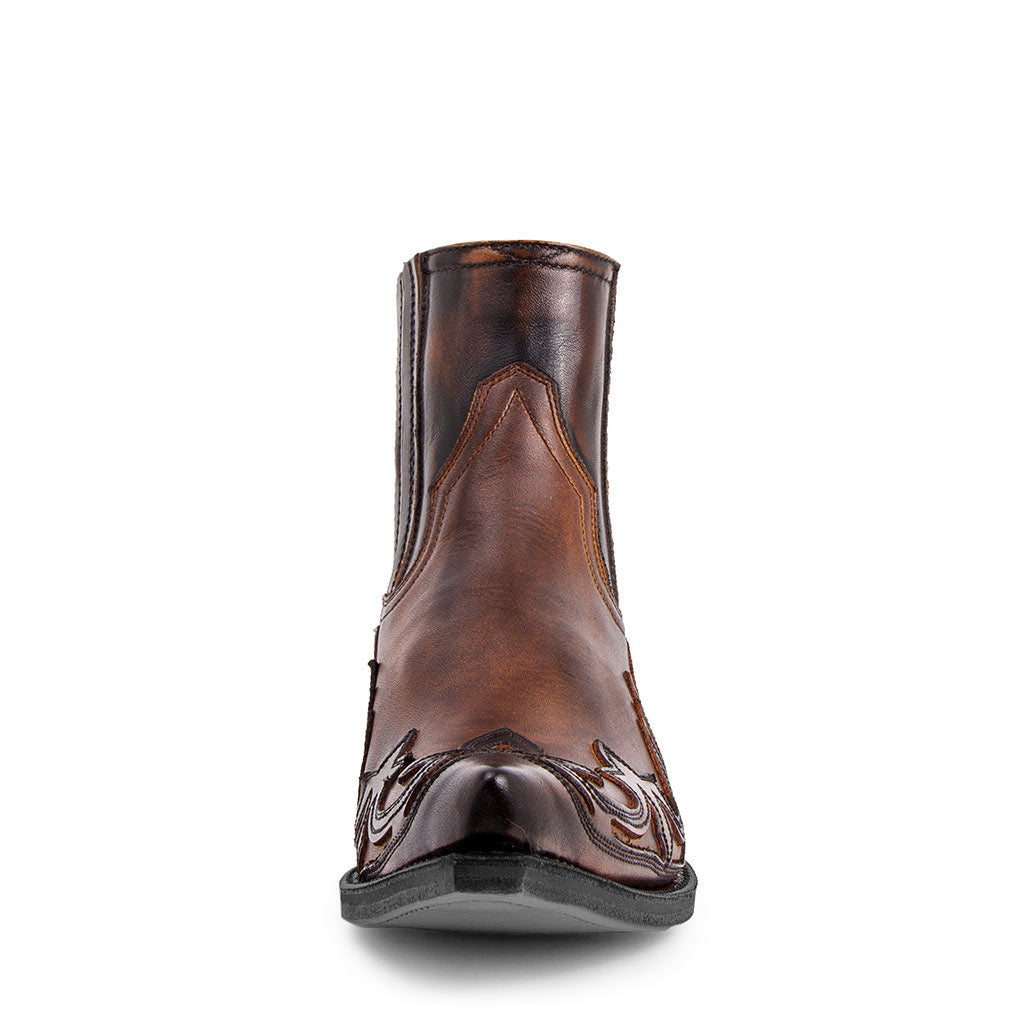 Wildking Men's Classic Embroidered Round Toe Western Cowboy Boots 9092