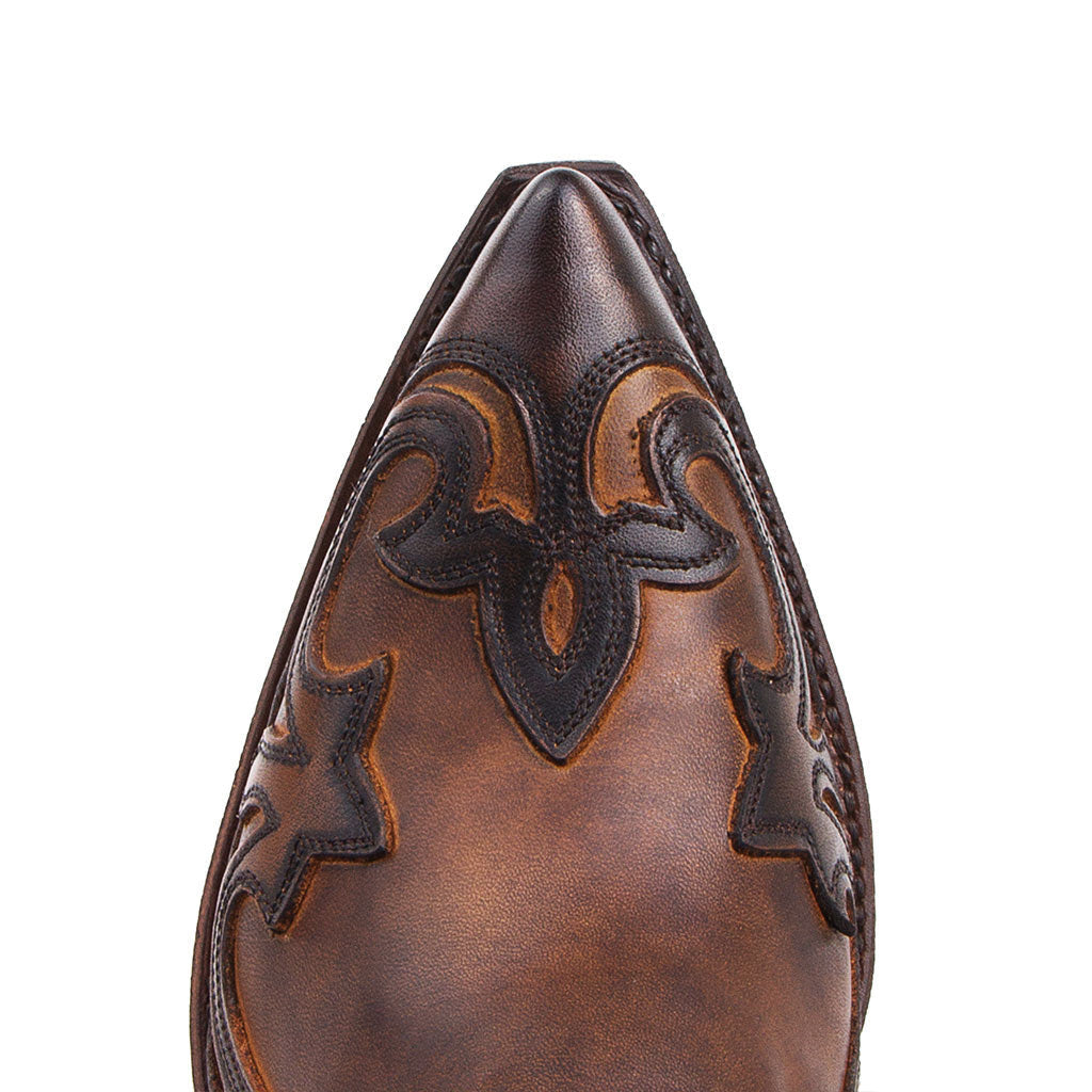 Wildking Men's Classic Embroidered Round Toe Western Cowboy Boots 9092