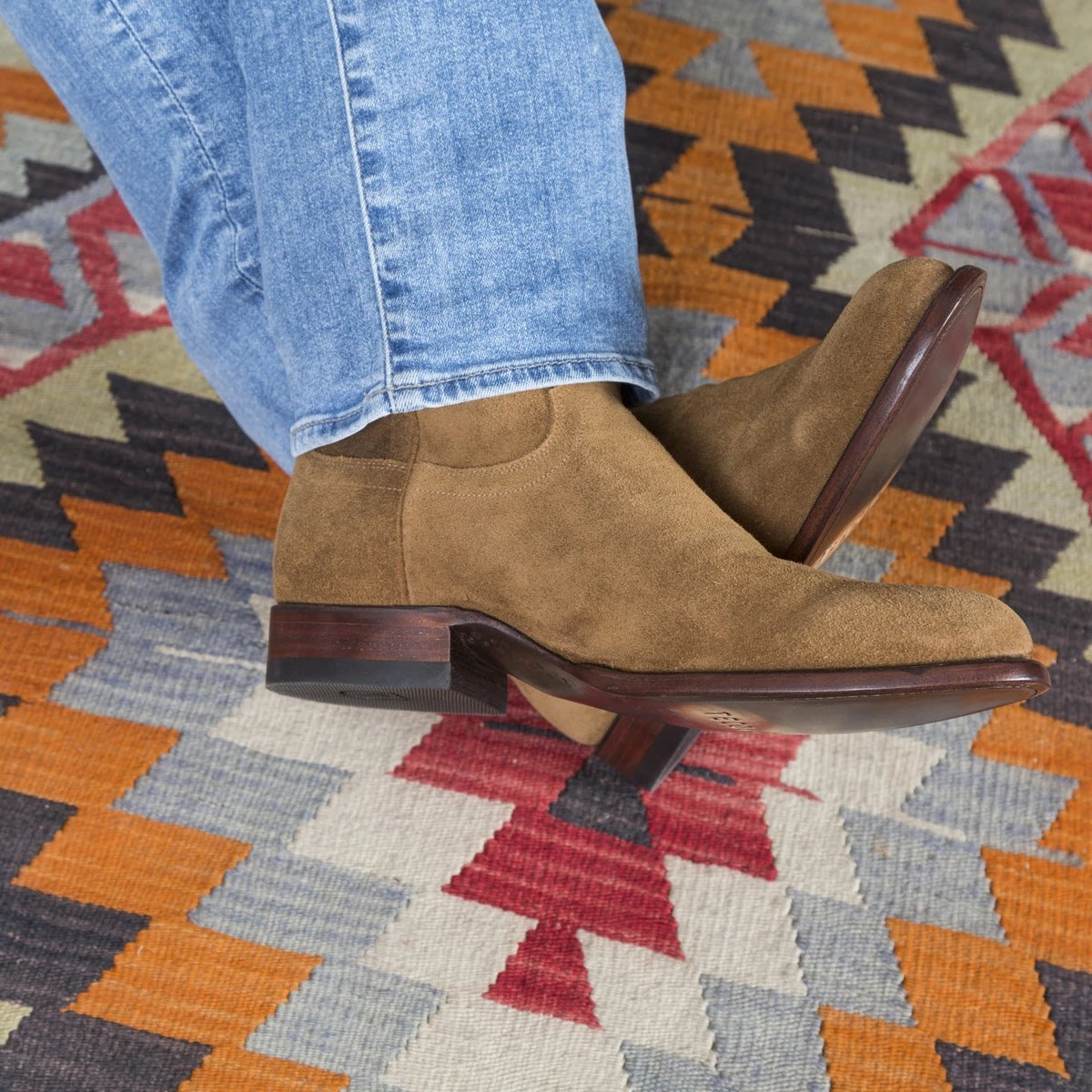 Wildking Men's Fashionable Suede High Top Western Boots 2603