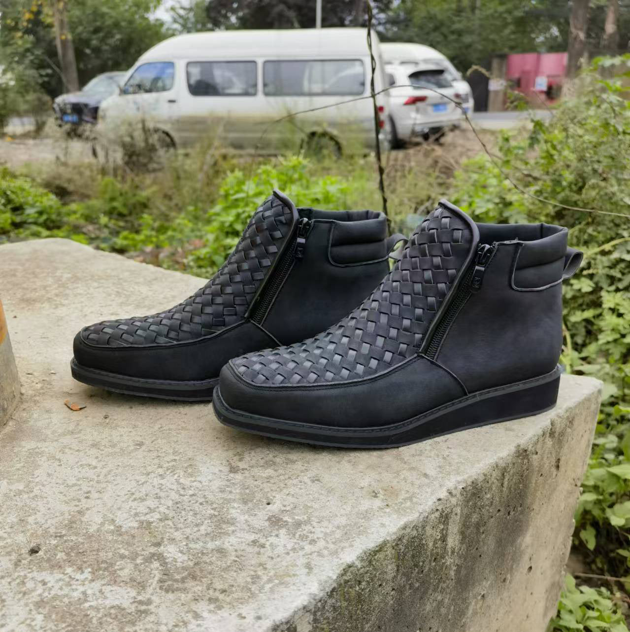 Wildking Men's Handmade Side Zip Western Cowboy Boots 1086