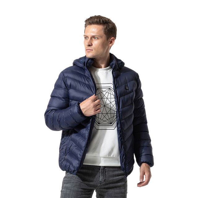 Wildking Men's Heating Long-Lasting Warm Down Jacket