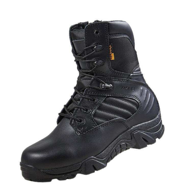 Wildking Men's High-Top Outdoor Waterproof and Non-Slip Combat Hiking Boots