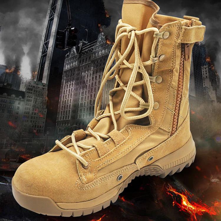 Wildking Men's High Top Lightweight Training Combat Boots - Orange