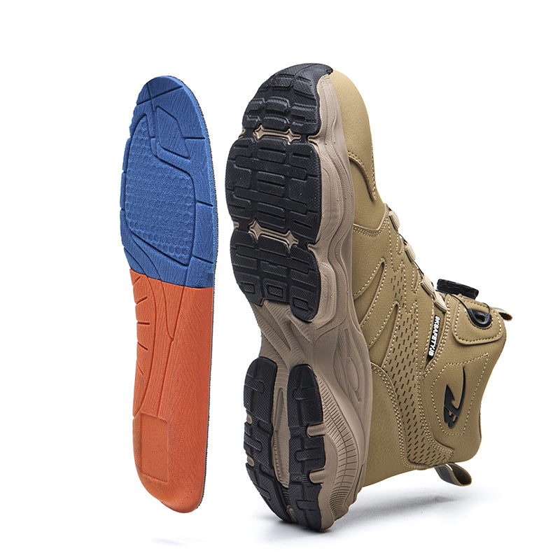 Wildking Men's High Top Steel Toe Safety Boots with Dial System – Puncture Resistant Work Boots R052