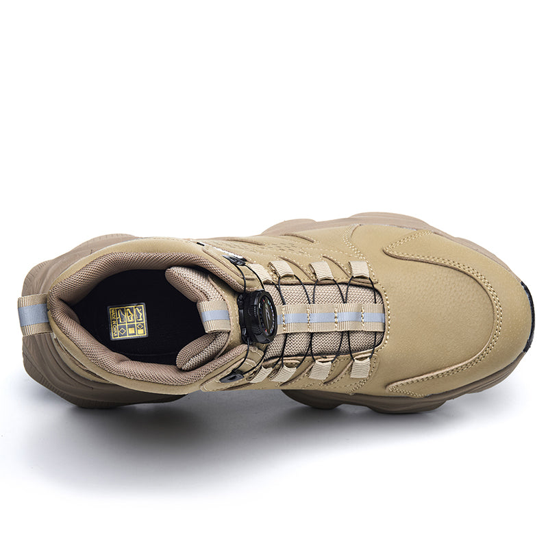 Wildking Men's High Top Steel Toe Safety Boots with Dial System – Puncture Resistant Work Boots R052