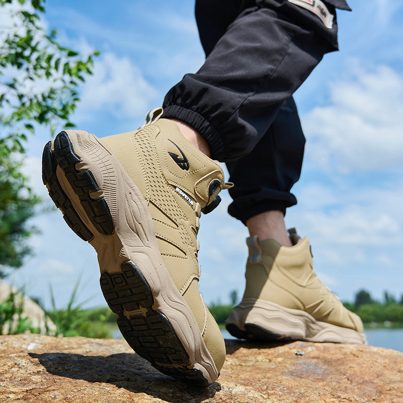 Wildking Men's High Top Steel Toe Safety Boots with Dial System – Puncture Resistant Work Boots R052