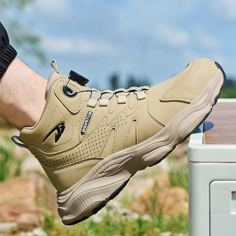 Wildking Men's High Top Steel Toe Safety Boots with Dial System – Puncture Resistant Work Boots R052