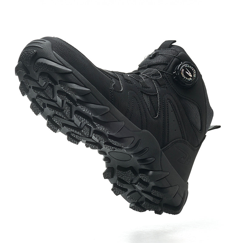 Wildking Men's High Top Steel Toe Safety Boots with Dial System – Puncture Resistant Work Boots R055