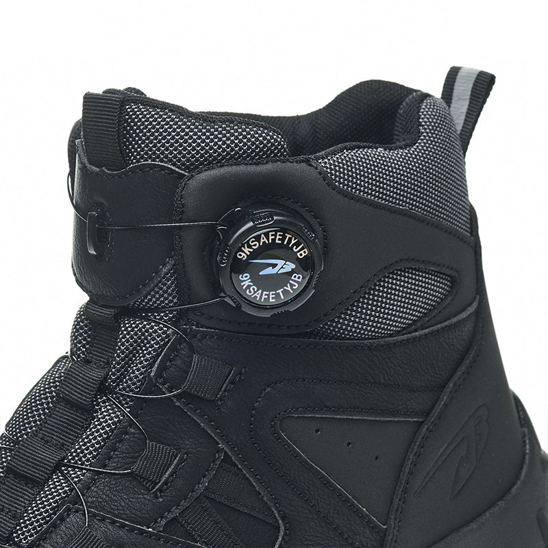 Wildking Men's High Top Steel Toe Safety Boots with Dial System – Puncture Resistant Work Boots R055