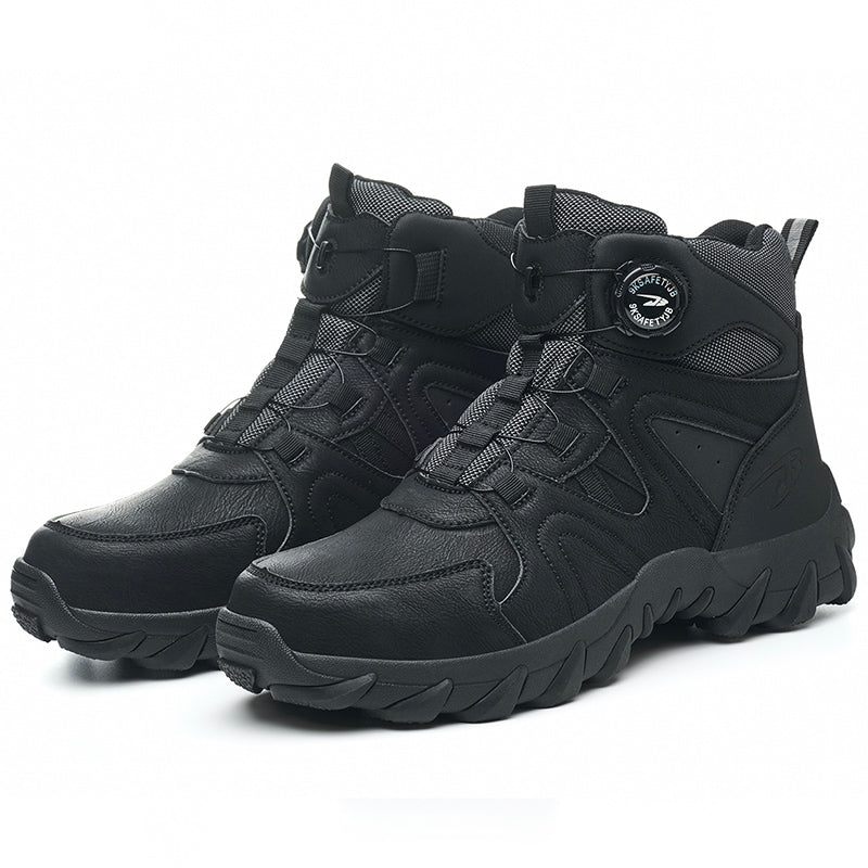 Wildking Men's High Top Steel Toe Safety Boots with Dial System – Puncture Resistant Work Boots R055