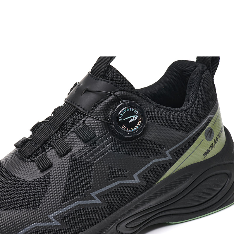 Wildking Men's Steel Toe Safety Shoes with Dial System – Puncture Resistant Work Boots R051
