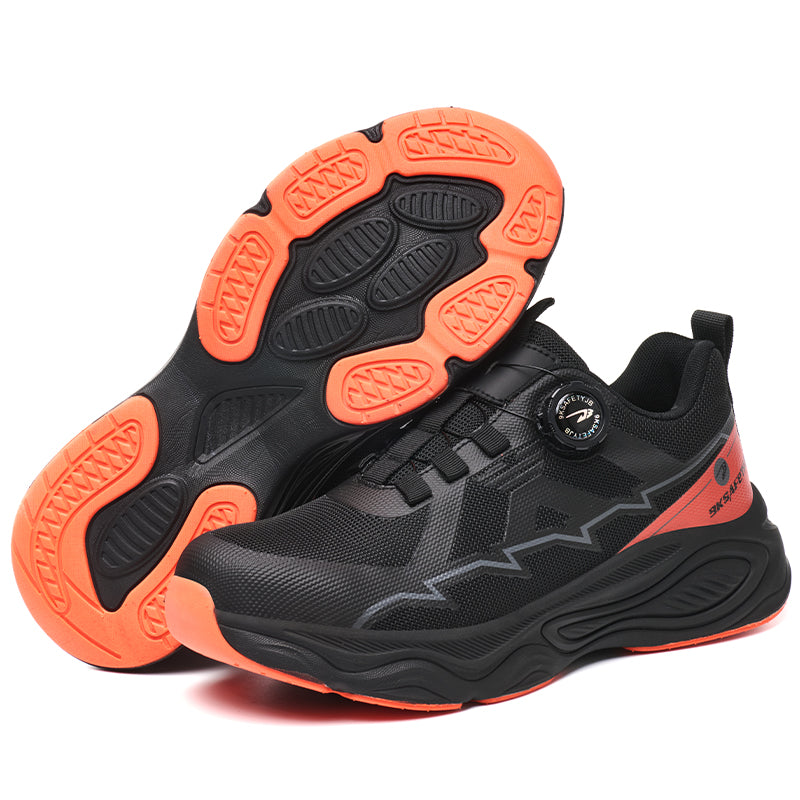 Wildking Men's Steel Toe Safety Shoes with Dial System – Puncture Resistant Work Boots R051