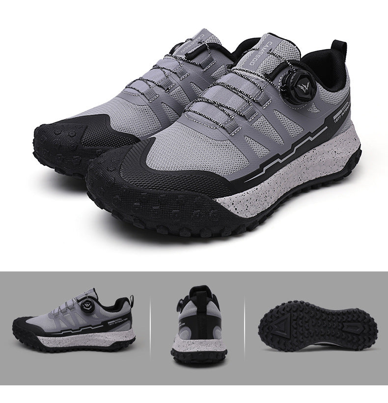 Wildking Men's Knob Elastic Buckle Sneakers D3014