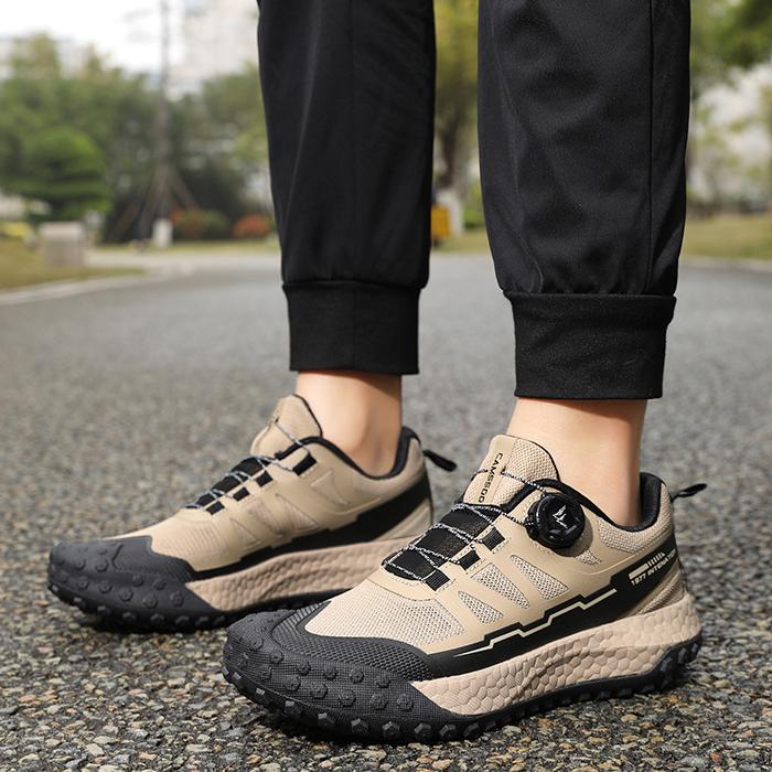 Wildking Men's Knob Elastic Buckle Sneakers D3014