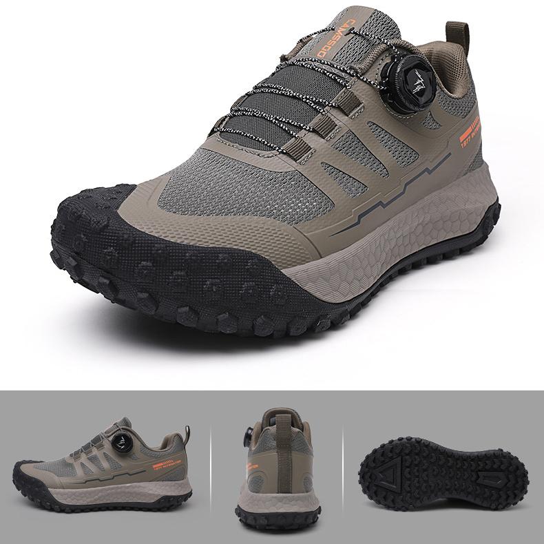 Wildking Men's Knob Elastic Buckle Sneakers D3014