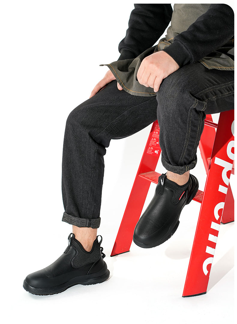 Wildking Men's Lightweight Non-Slip Chef Shoes – Comfortable & Wear-Resistant Kitchen Work Shoes R053