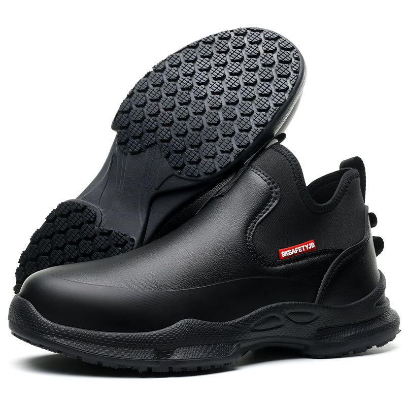 Wildking Men's Lightweight Non-Slip Chef Shoes – Comfortable & Wear-Resistant Kitchen Work Shoes R053