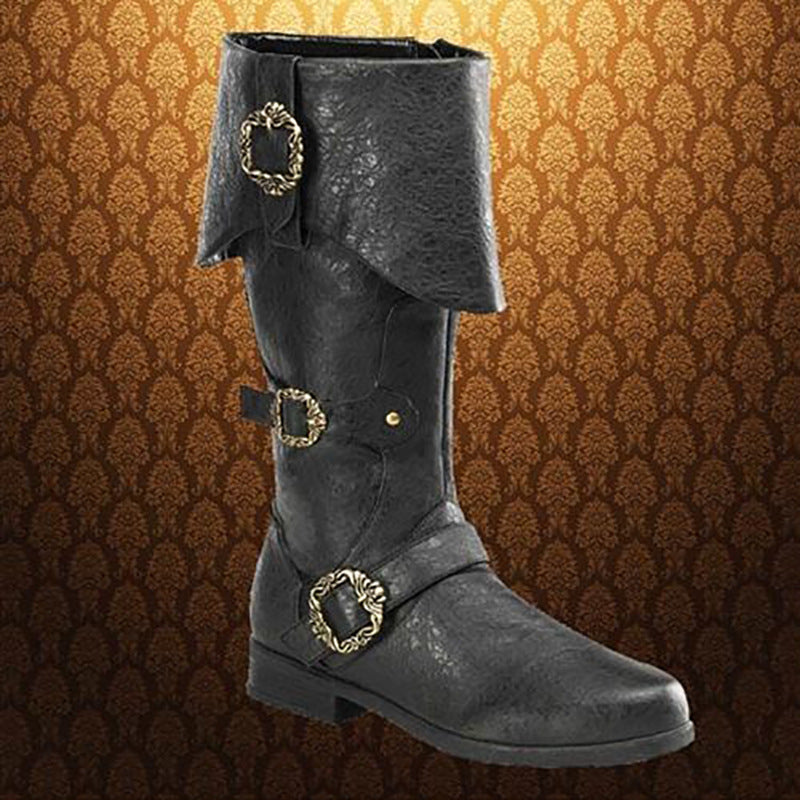 Wildking Men's Medieval Viking Leather Boots B1058