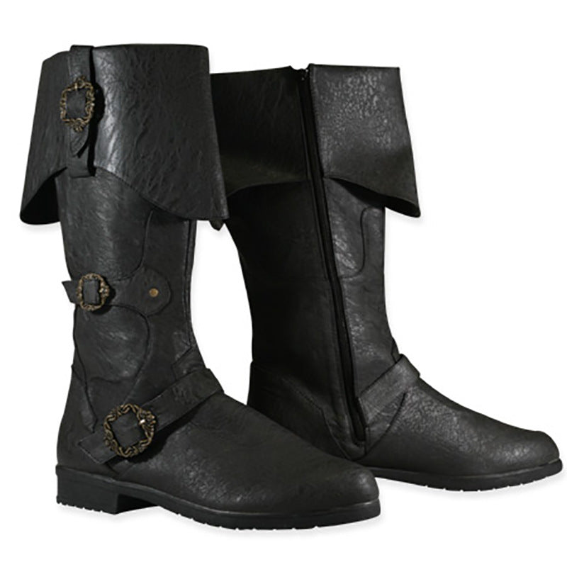 Wildking Men's Medieval Viking Leather Boots B1058