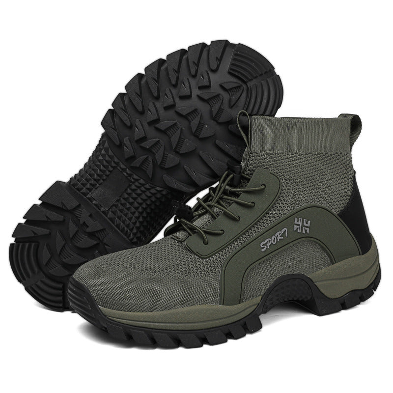 Wildking Men's Mid-Top Anti-Slip & Wear-Resistant Hiking Shoes A356