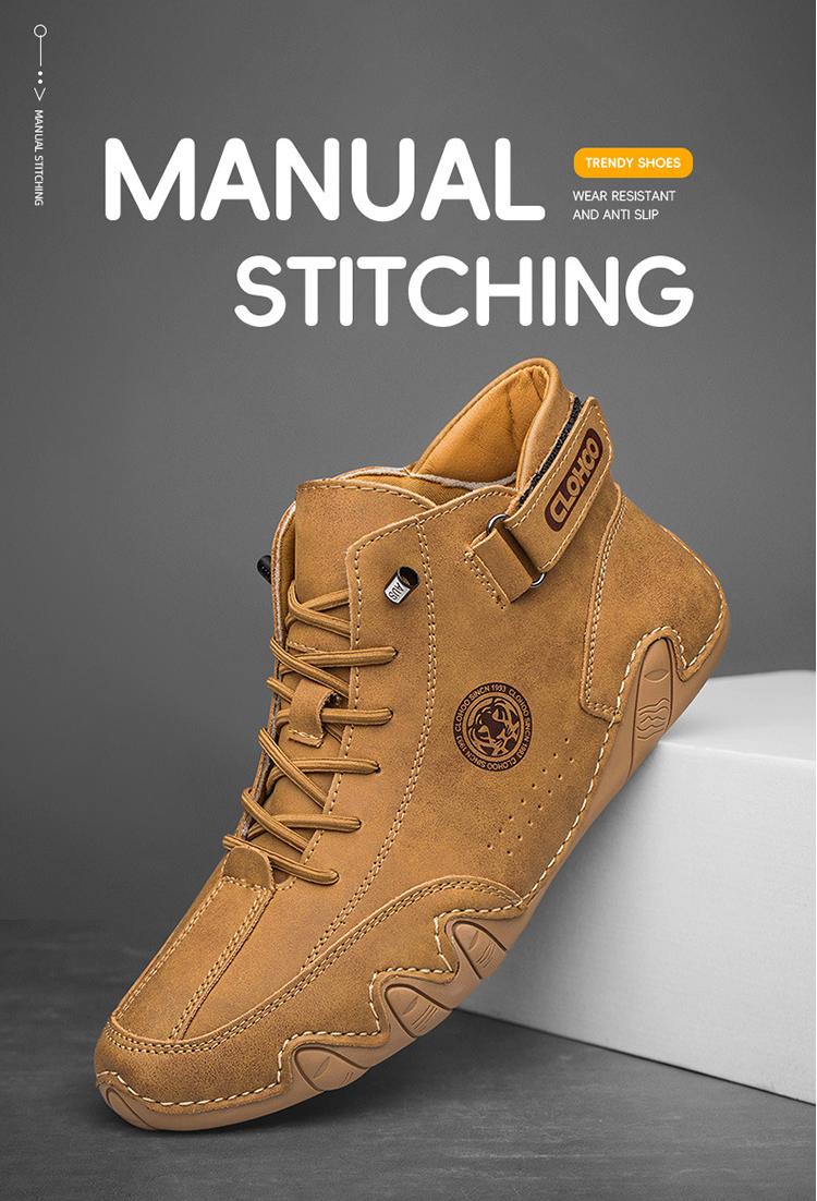 Wildking Men's Mid Wear-resistant Comfortable Soft-soled Ankle Chukka Boots