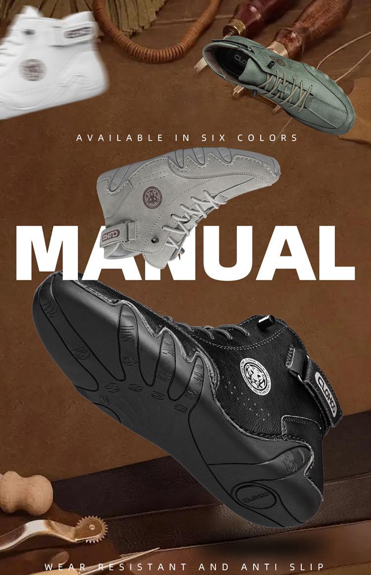 Wildking Men's Mid Wear-resistant Comfortable Soft-soled Ankle Chukka Boots