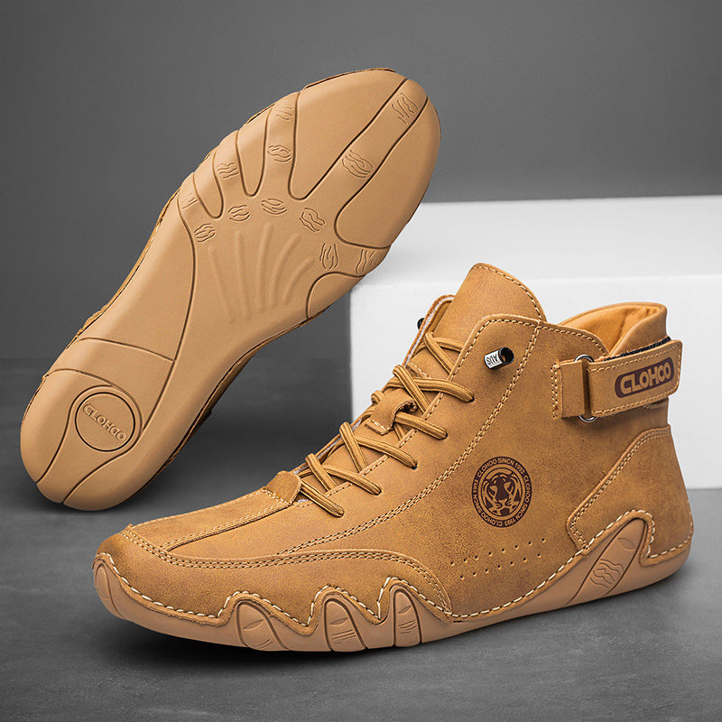 Wildking Men's Mid Wear-resistant Comfortable Soft-soled Ankle Chukka Boots