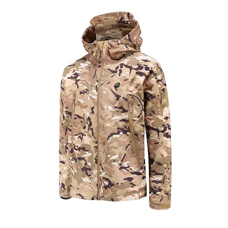 Wildking Men's Outdoor Camo Heated Hunting Jacket