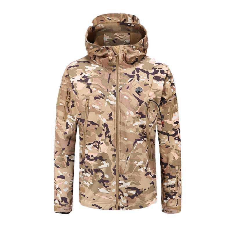 Wildking Men's Outdoor Camo Heated Hunting Jacket