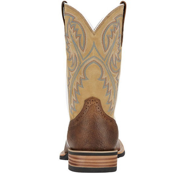 Wildking Men's Retro Totem Embroidered Square Head Cowboy Boots 5013