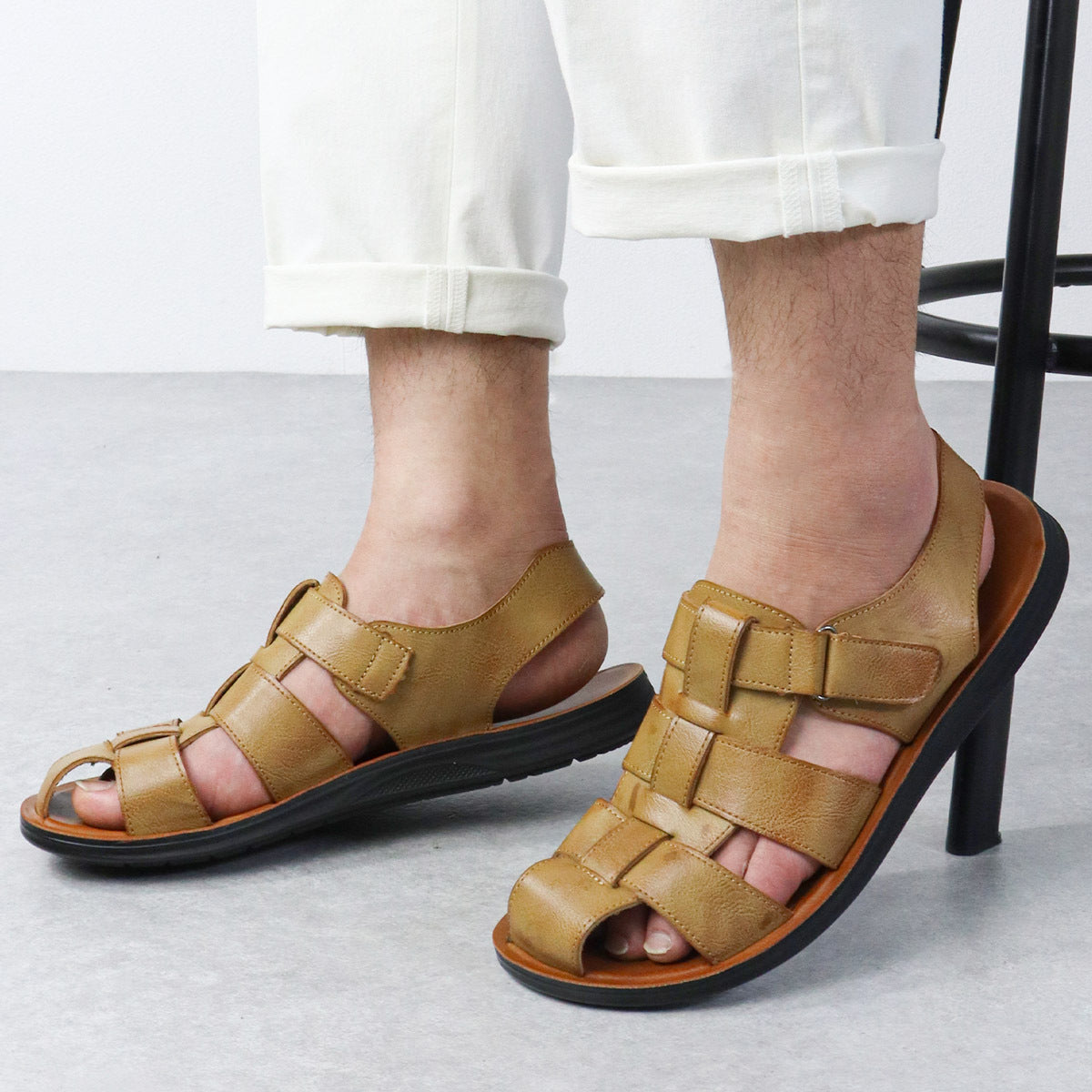 Wildking Men’s Roman-Style Soft Sole Breathable Sandals 2410