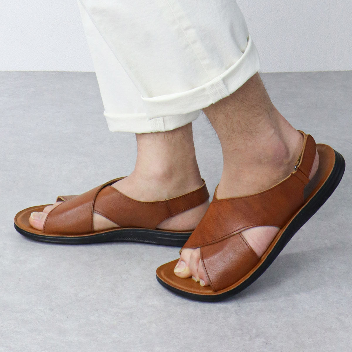 Wildking Men’s Roman-Style Soft Sole Breathable Sandals 2407