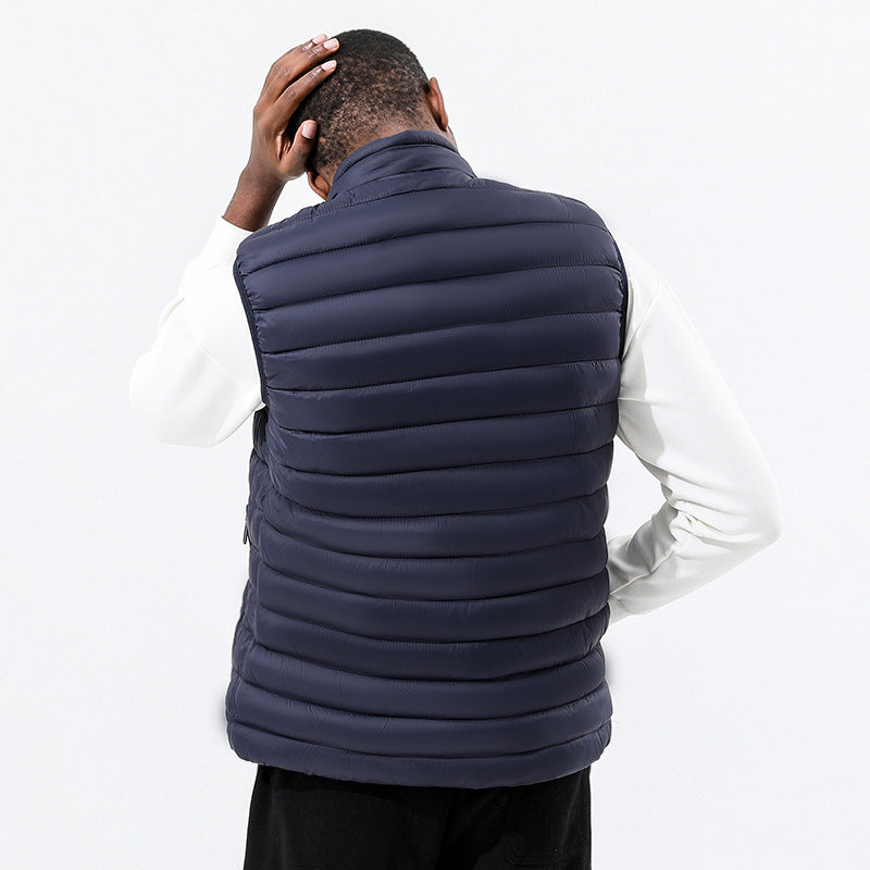 Wildking Men's Slim Fit Stand Collar Thermal Vest 2.0