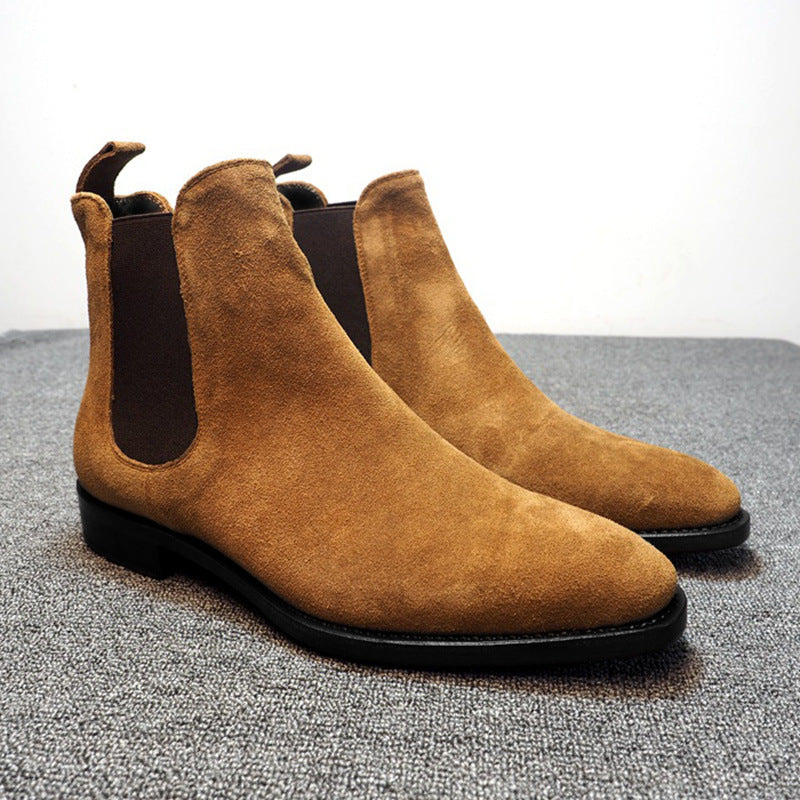 Wildking Men's Suede Leather Chelsea Boots 4009