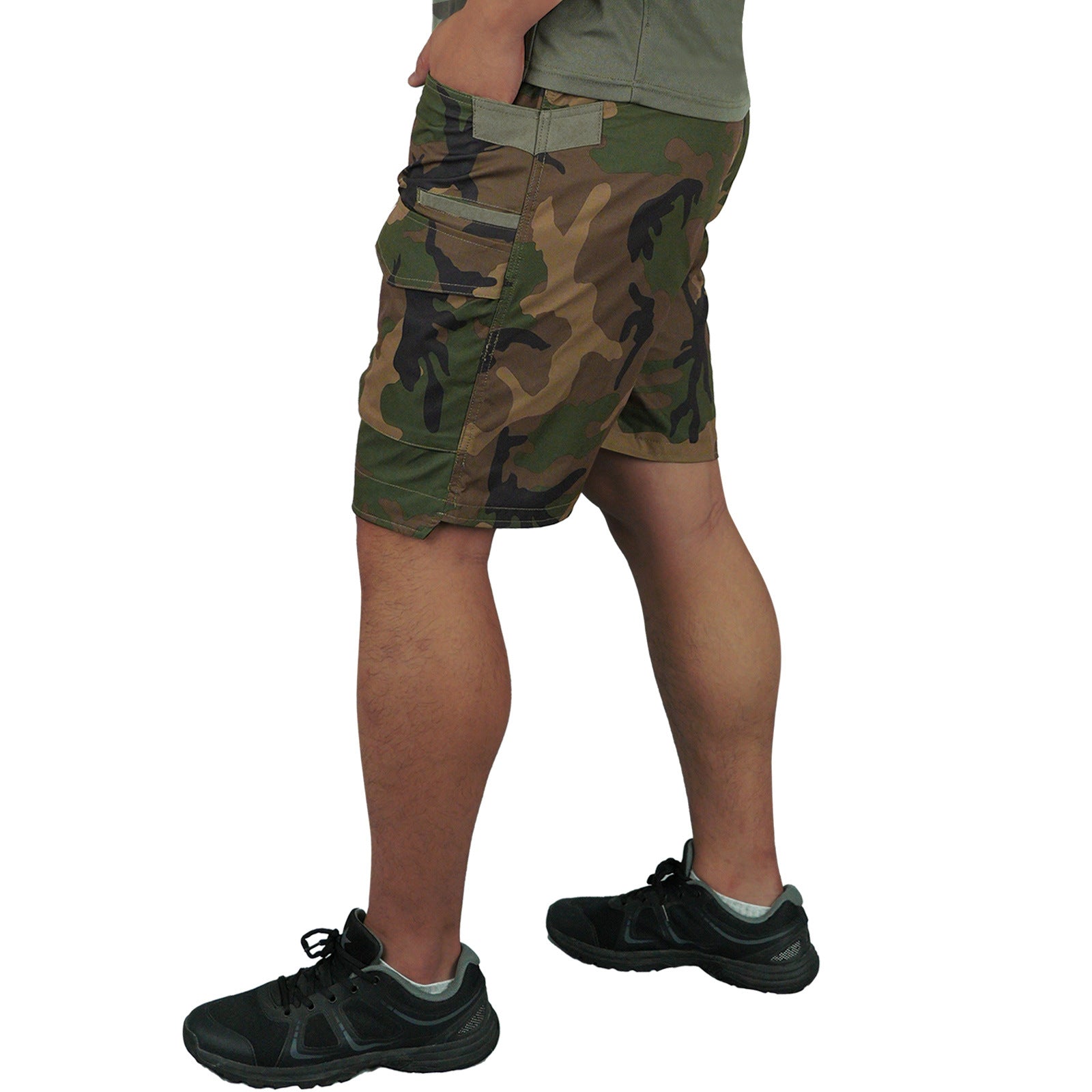 Wildking Men's Tactical Camo Quick-Dry Breathable Multi-Pocket Cargo Shorts