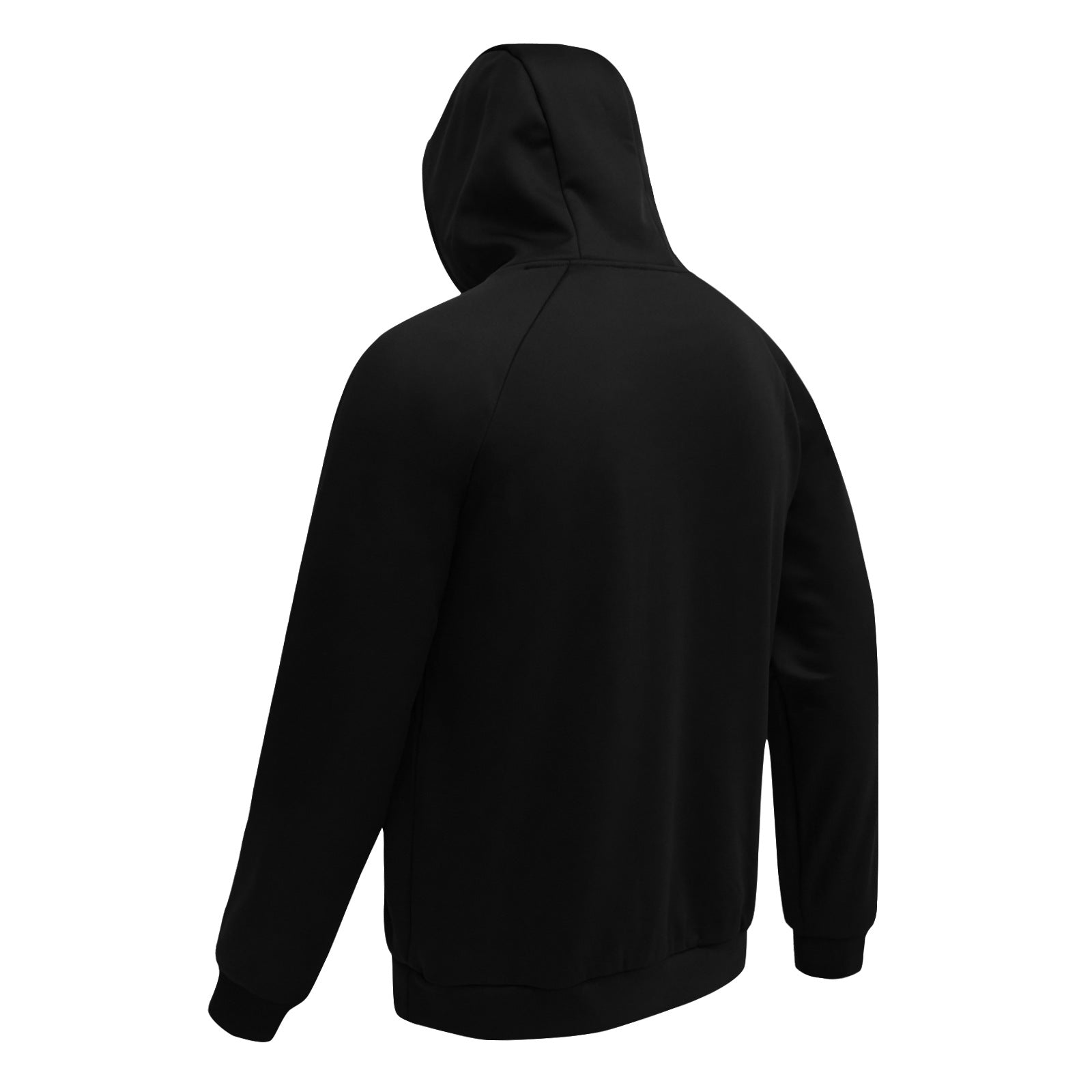 Wildking Men's Warm Solid Color Velvet Thickened Hooded Fleece Sweatshirt