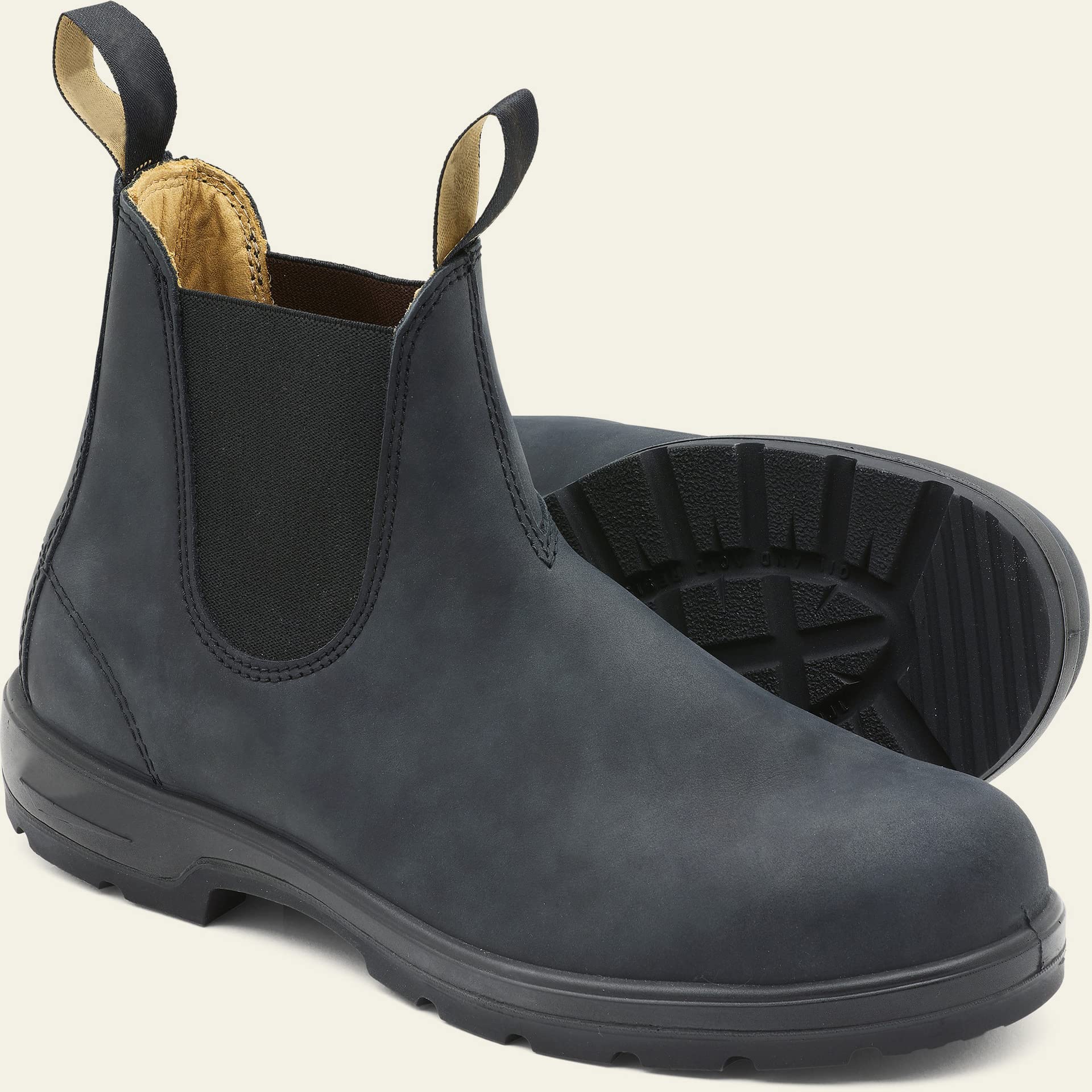 Men's leather chelsea boots durable ankle boots Black/Brown / 10 Men's leather chelsea boots durable ankle boots Black/Brown / 10