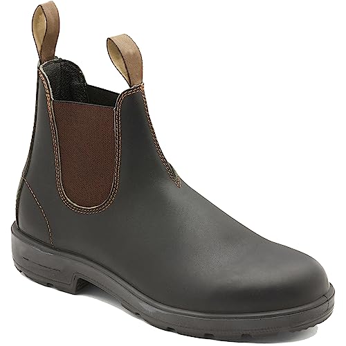 Wildking Men's Waterproof Leather Dress Boots Chelsea Vintage Couple Boots 6585
