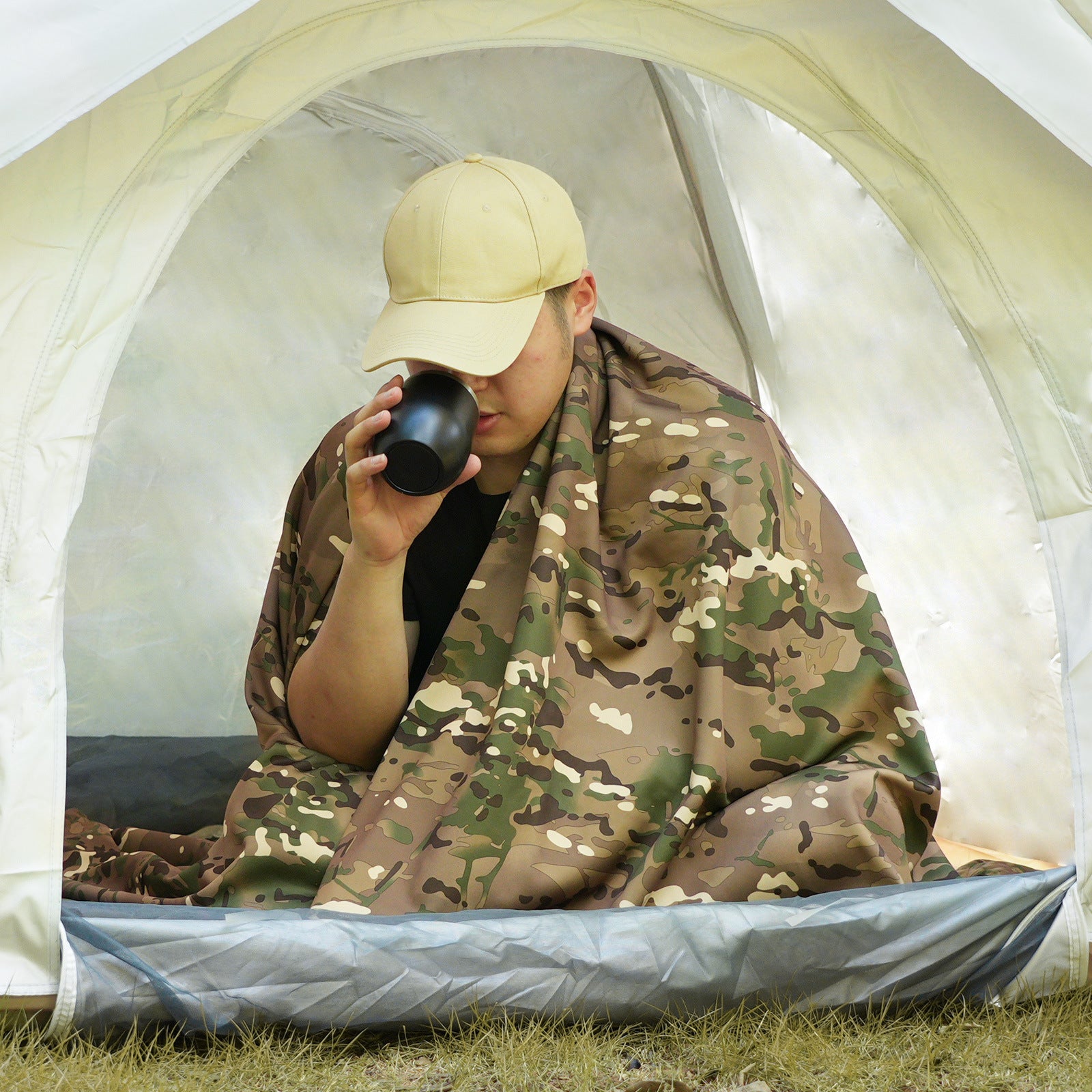 Wildking Outdoor Camouflage Thickened Warm Polar Fleece Camping Hunting Blanket