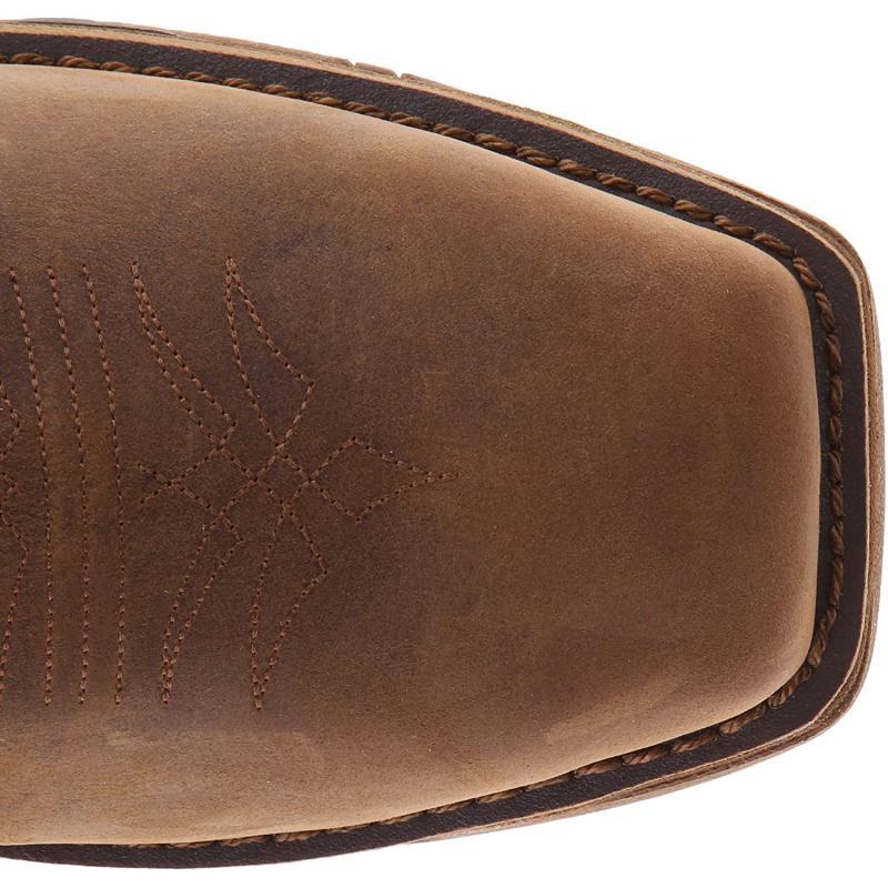 Wildking Square Toe Embroidered Low Heel Motorcycle Boots Cowboy Boots 4012