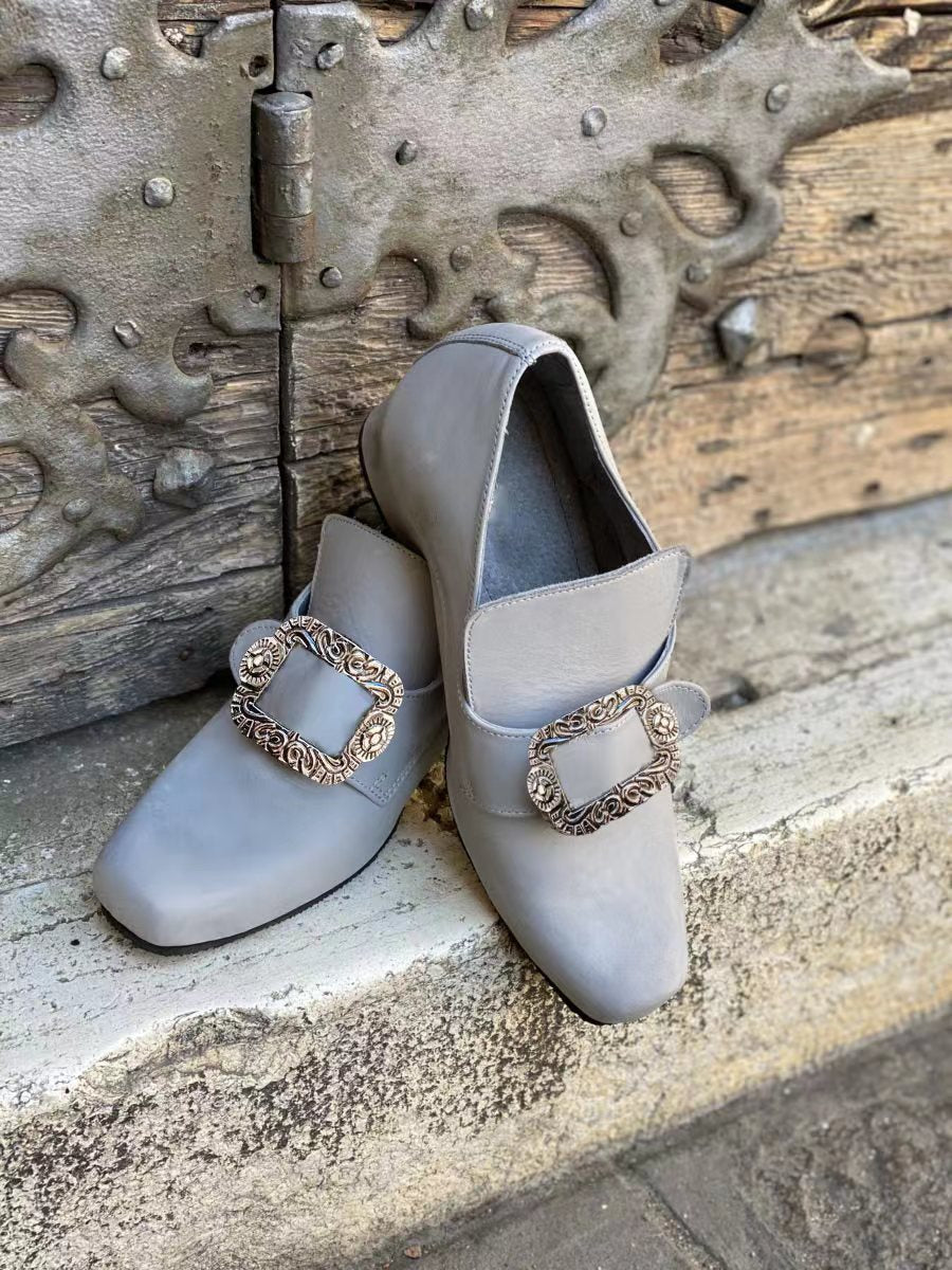 Wildking Vintage 18th Century Medieval Renaissance Halloween Shoes B2006