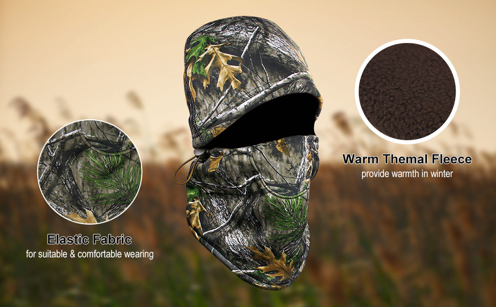 Wildking Hunting Bionic Camouflage Windproof Warm Hood